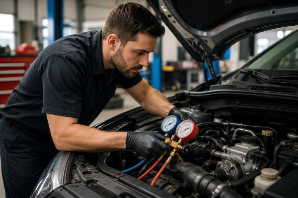AC Repair done on a car in Columbus, Ohio
